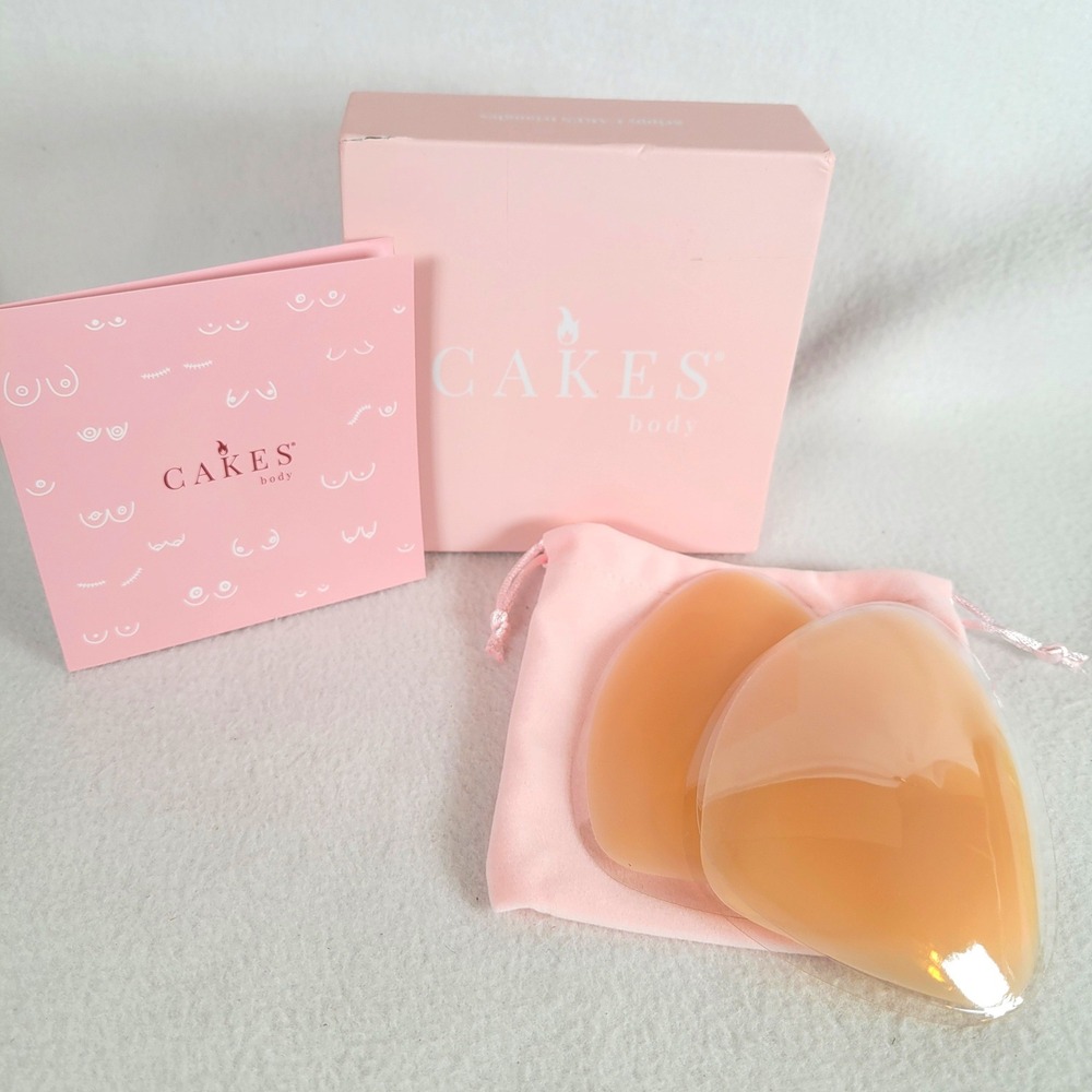 CAKES Body Women Nipple Covers Triangle Silicone Size OG Honey